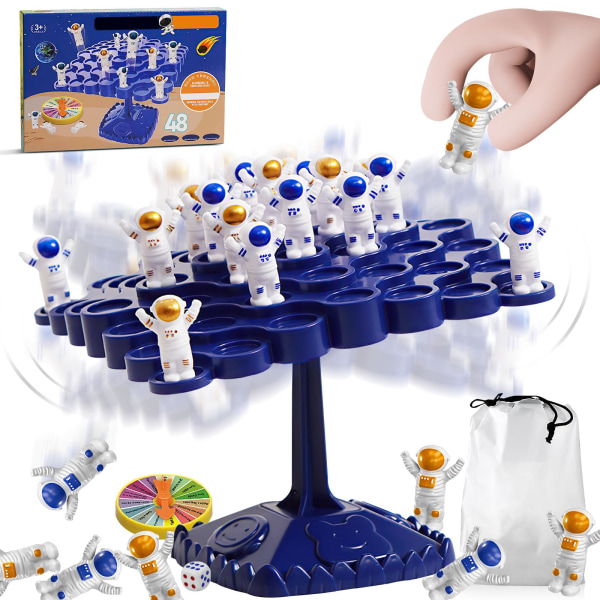 Brädspel Astronaut Balance Math Game, Swing Stack Balance Game för 2 spelare, Astronaut Balance Educational Toys Family Game for Kids (Astronaut)