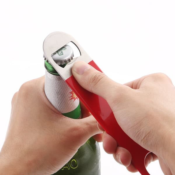 Bartenders flaskeåpner, ølflaskeåpner, 3-delt sett, profesjonell kvalitet: Rustfritt stål. Stor størrelse, 7 tommer.