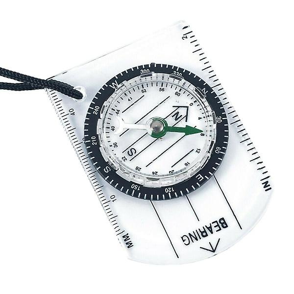 Kompakt kompass for fotturer Transparent transparent plast og er egnet for eksempel,