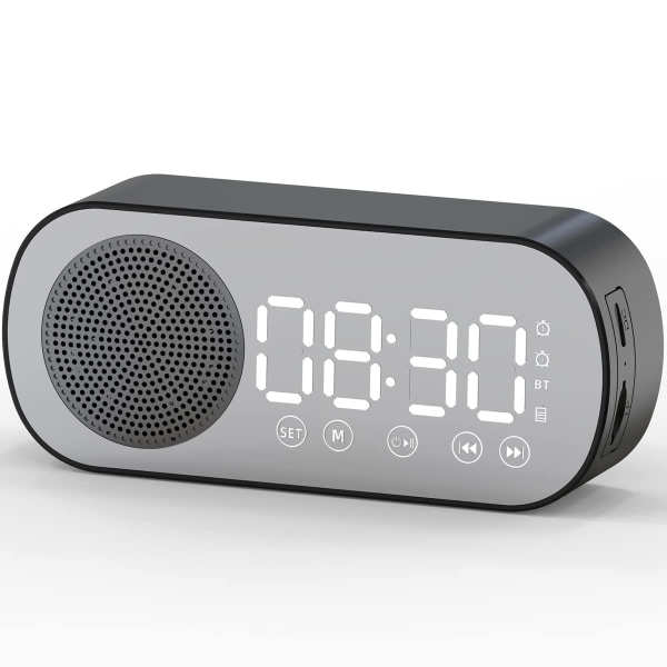 Digital vækkeur radio, Bluetooth HiFi-højttaler FM-radio