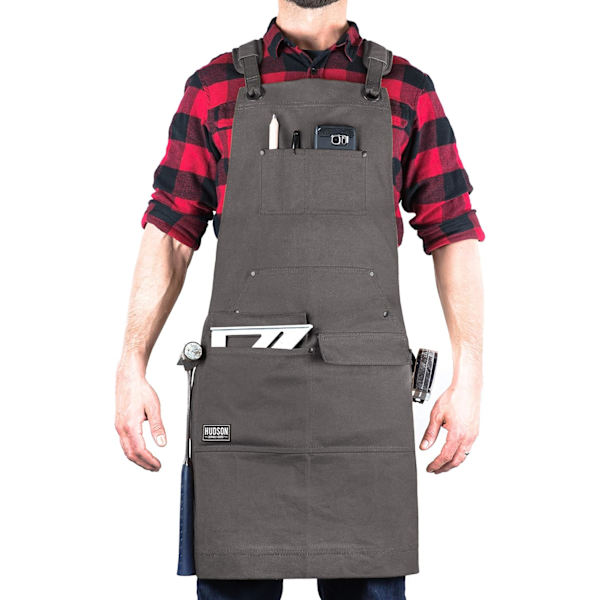 oods kraftig vaxad canvasförkläde Grey  Woodworking Edition Adjusts: M to XXL
