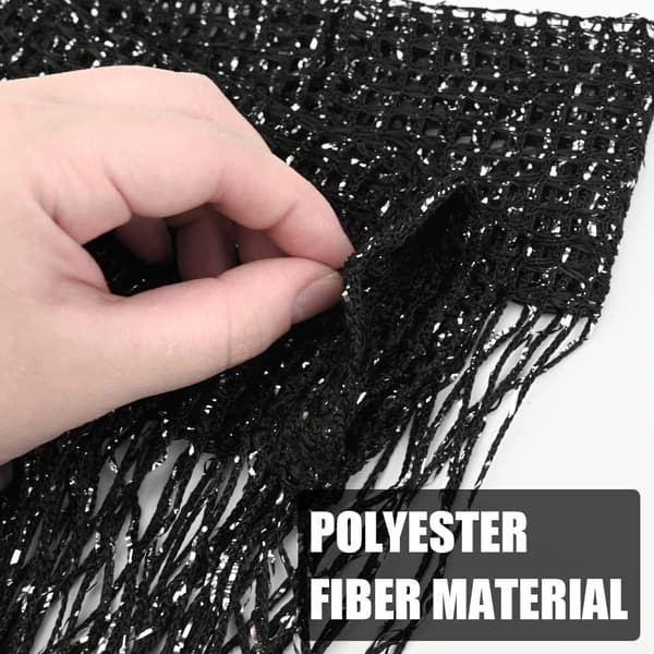Thread Curtain Panel, Glitter Door Wall Window Doorways Panel Fly Screen Fringe Room Divider Blinds, Tassel Ribbon