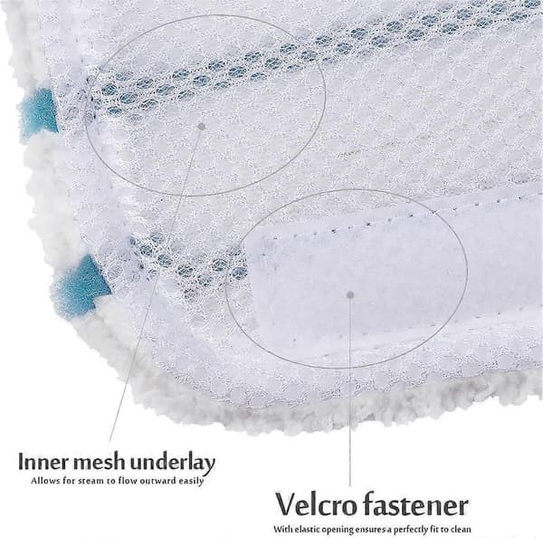 5-pakning Mikrofiber Erstatningsrengjøringsputer for Black & Decker Dampmopp