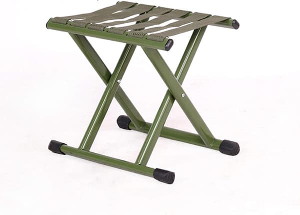 Sammenklappelig campingtaburet, bærbar siddeplads, perfekt til vandreture, picnic og rejser, grøn