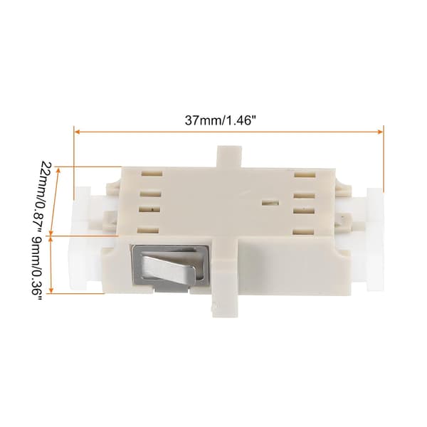 LC til LC/UPC Fiberoptisk Kobling, Multimode Duplex Adapter, LC-LC/UPC, til Internetnetværksstik, 6 stk.