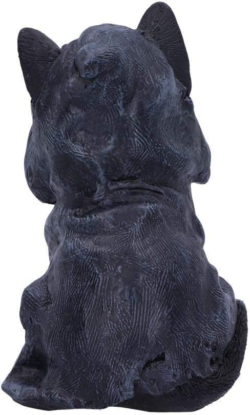 Feline Cloaked Grim Reaper Cat Figurine, Polyresin, Black, 10*10*15cm