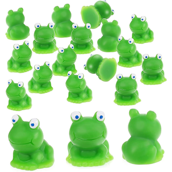 20 stk små frosker mini frosker mini miniatyr dyrefigurer froskeleker simulering av små frosker frosk dyremodell små frosker
