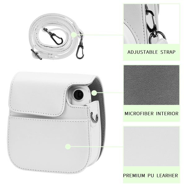 Kameradeksel kompatibel med Instax Mini 11, White