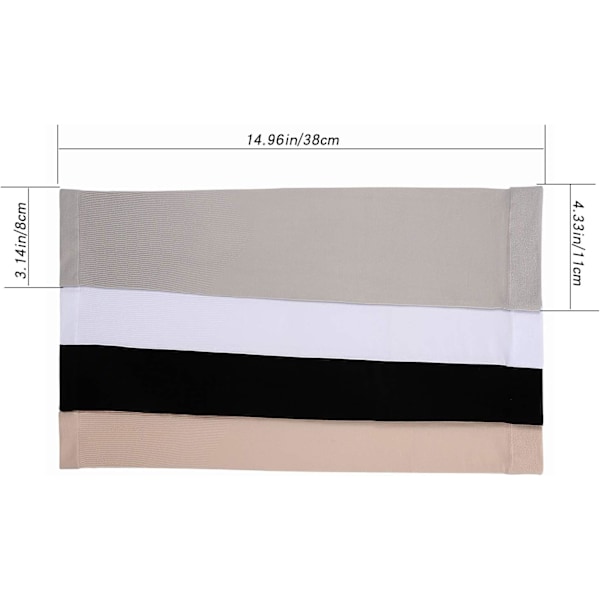 Arm Sleeves til mænd, kvinder og unge, solbeskyttelse køling UPF 50 kompression arm sleeve tatovering cover up ærmer til at dække arme... Beige