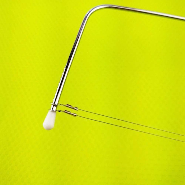 Professionell tårtdelare i rostfritt stål, justerbar, dubbel skärtrådsutjämnare Silver