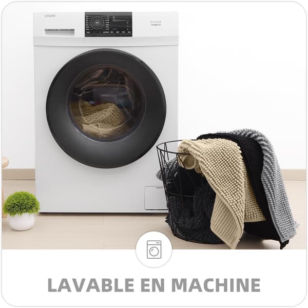 Chenille Bademåtte - Skridsikker - Blød - Absorberende - Vaskbar - Til Badeværelse - 40 x 60 cm