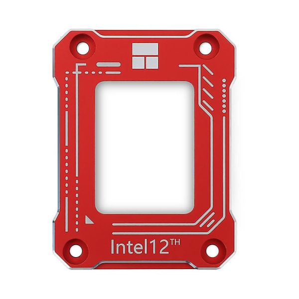 Yhteensopiva älykäs 12. sukupolven prosessorin taivutus kuuma oikeanpuoleinen solki Lga1700/1800 vaihto-CNC-alumiini Lga17xx-bcf punainen