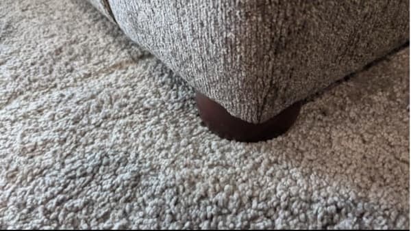 4 stk Massive Træmøbelben Sorte Runde Bollefødder til Skab Sofa Ottoman TV-bænk Loveseat Kommode