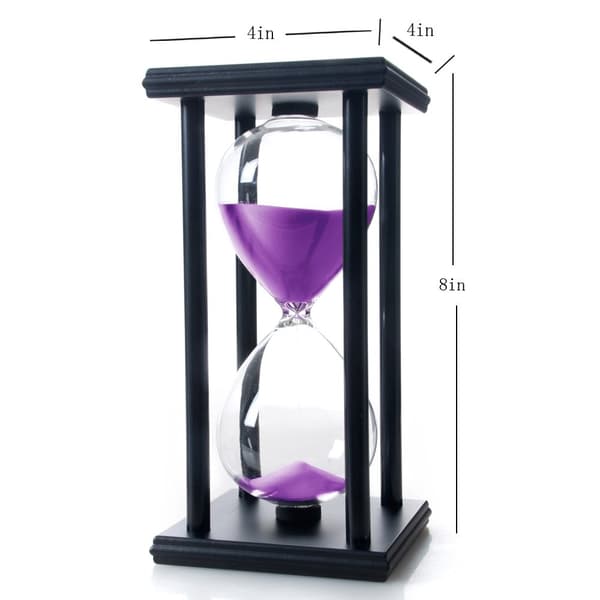 60 minutters timeglas, sandur i træ