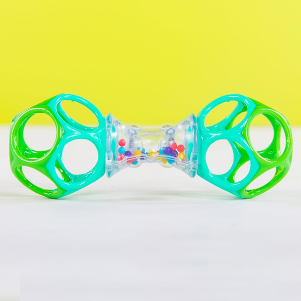 Oball Easy Grasp Shaker Rattle BPA-fri leksak för spädbarn Rattle & Shake, Green