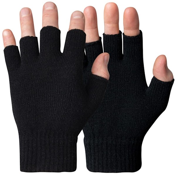 Fingervantar för män och kvinnor | Vinterstickade fingervantar för män, termiska med mjukt foder | Isolerade stickade termiska fingervantar för män