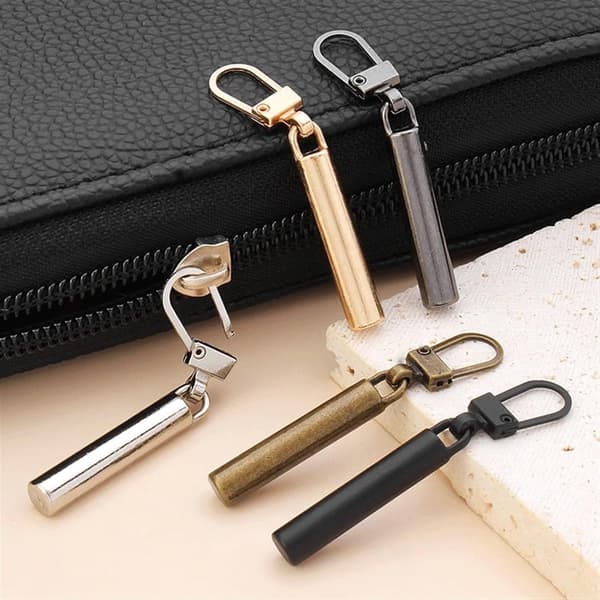 5 Pieces Metal Zipper Pulls, Detachable, Zipper Pull for Clothes Bag, Suitcase, Pendant, Accessories