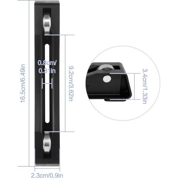 2 stk 3D-skriver spoleholder 3D-skriver forsyninger braketter spolelager skriver filament holder for PLA/ABS/TPU/andre 3D-utskriftsmaterialer