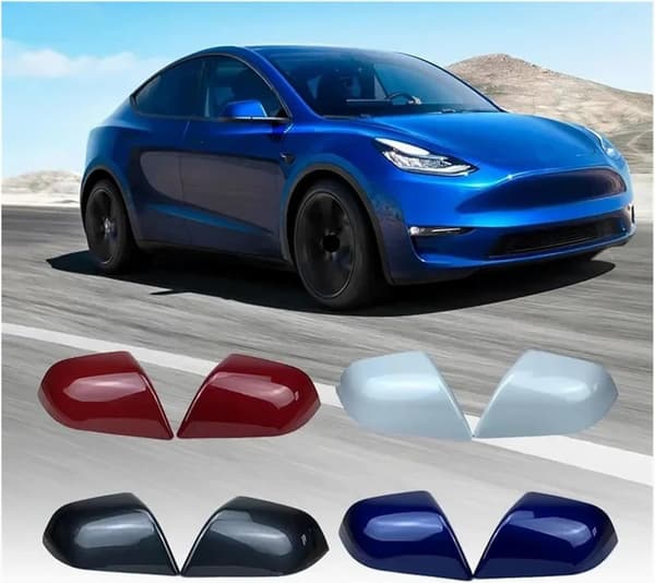 Suitable for Tesla Model Y Reverse Shell Car Rearview Mirror Cover 1495594 1495593 1092290 (Left)