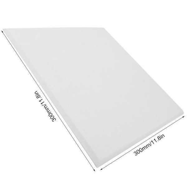 Akustikpanel - SURENHAP - 6 ST - Polyesterfiber - Vit - 30cm x 30cm