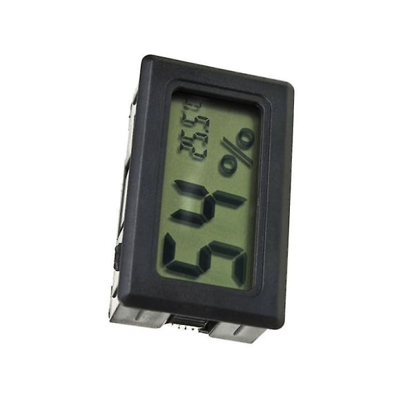5 stk. Mini Digital LCD Temperatur- og Fugtighedsmåler til Kæledyr Krybdyr Trådløs Termometer Hygrometer