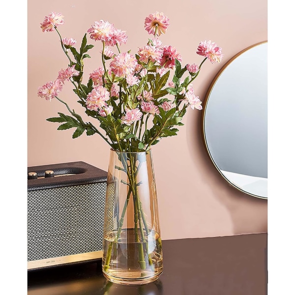 Ins Modern Glasvas Kristall Brun Blomvas Amber 8.7x 2.5