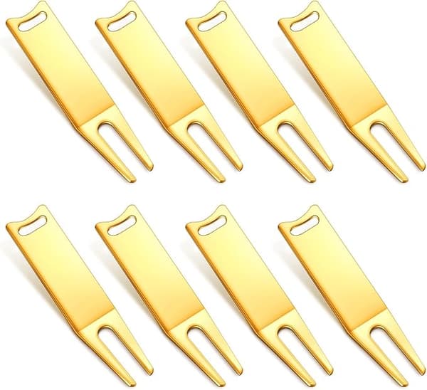 8 Pieces Golf Divot Repair Tool Portable Golf Divot Fork Golf Divot Tool Golf Accessories, gol