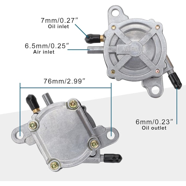 Outlet Vakuumbensinpumpenhet för GY6 50cc 125cc 150cc ATV Go Kart Scooter Moped 4 Wheeler Quad Bikes Dune Buggy