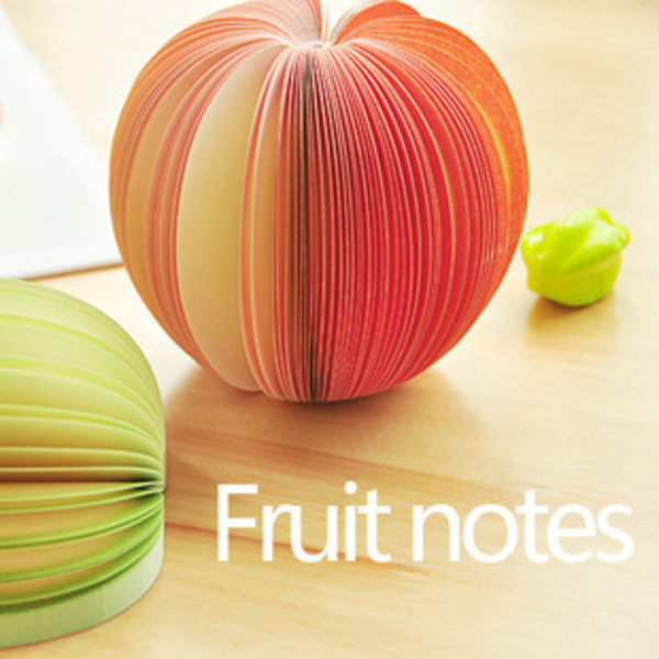 10 stk., kreative æble sticky notes DIY sticky notes frugt sticky notes pære sticky notes specialpris