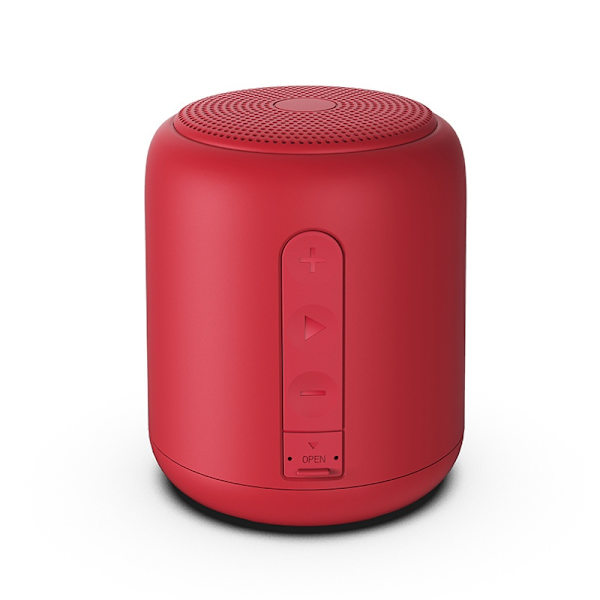 Cylindrical Bluetooth Speaker Wireless Creative Outdoor Mini Portable Small Speaker Subwoofer Home/Gift, Red