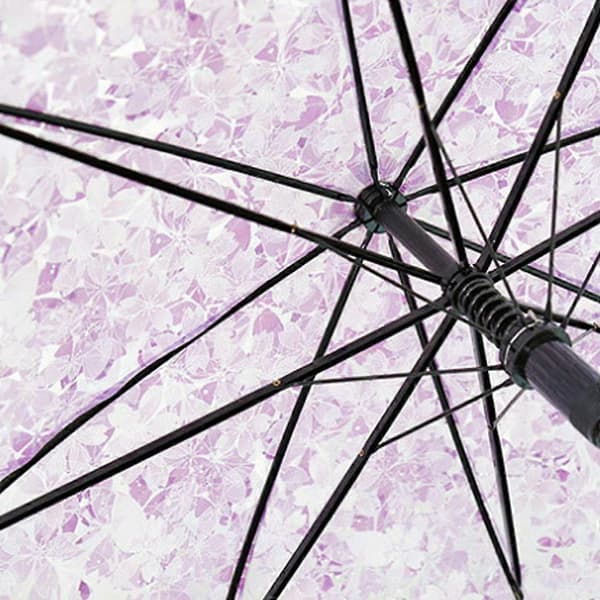 Transparent Paraply Dome, Vindtät Lättvikt (Rosa)