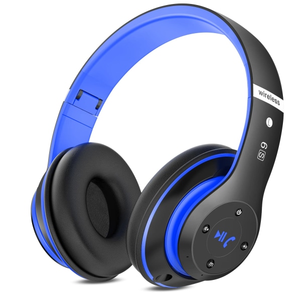 Bluetooth-hodetelefoner over øret, med HD Mic, FM, TF for PC