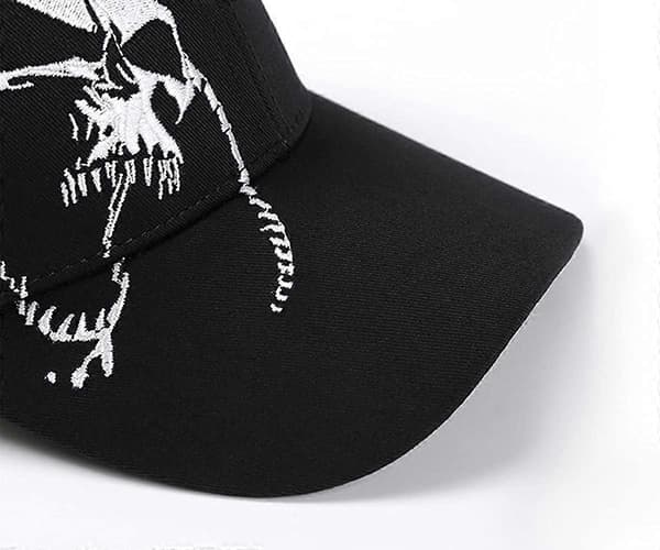 Basebollkeps för män, bomulls sportkeps för utomhusbruk Cool Skull Back Button Keps Män Kvinnor