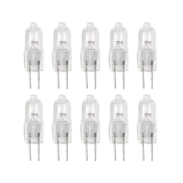 10 st, 12V 35W G4 Halogenlampa, Varmvit