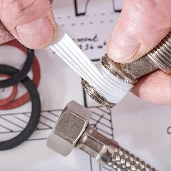2 ruller med rørleggerteip, 20M gjengeforseglingsteip PTFE-teip