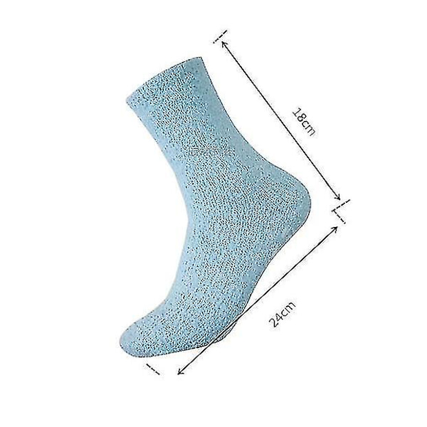 5 par dam supermjuka plyschtofflor vinter fluffiga mikrofiberstrumpor casual