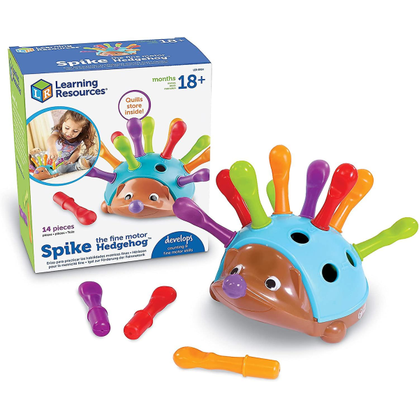 Igelkott - 14 stycken, lärande leksaker för småbarn 18 månader+, finmotoriska och sensoriska leksaker, pedagogiska leksaker för småbarn
