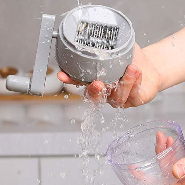 Manuaalinen pähkinänmylly käsikäyttöisellä pähkinänmurskaimella, maapähkinänmylly, kuivattujen hedelmien murskain erilaisille pähkinöille leivontaan keittiöön Transparent, Grey