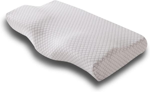 Ergonomisk Memory Foam-pute - Allergivennlig, pustende, avtakbart og vaskbart nakkestøtte - Grå