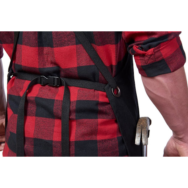 oods Heavy Duty Vaxad Canvas Förkläde Black  Deluxe Edition Adjusts: M to XXL