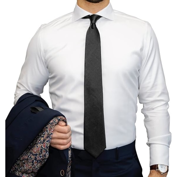 Mænd slips ensfarvet hals slips til mænd bryllup business formelle slips