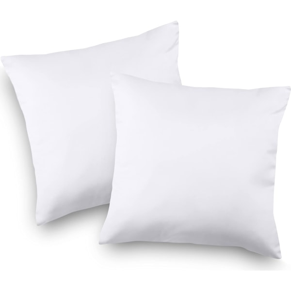 Kuddfyllnadskuddar (2-pack), 45 x 45 cm (18\" x 18\") Kuddfyllnadskuddar, Kuddfyllnadskuddar i ihålig fiber (vita) White 45x45 cm (Pack of 2)