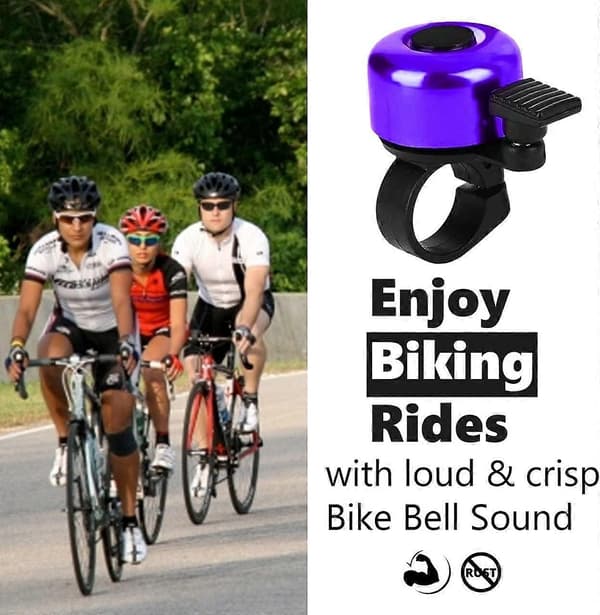 pc Cykelklokke med Høj og Klar Lyd, Lilla
