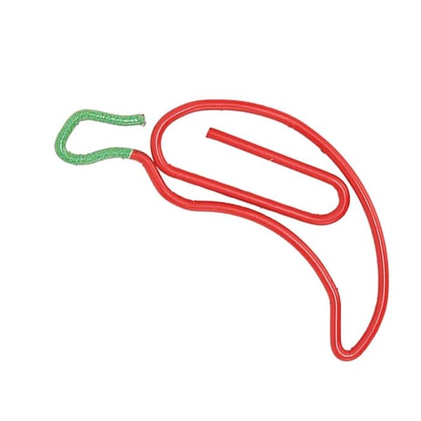 100 st Trombon Gem, Pepparform, Röd, Ökad Halkskydd, Rostsäker Metall, Kontorsmaterial
