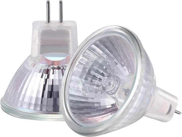 10 stk. Wolfram Halogen Lampekopper 12V Lavspænding MR16 Quartz Halogen Spotlight Kopper (35W)