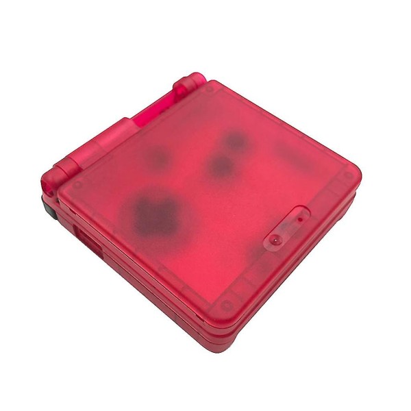 Gennemsigtig klar hård beskyttelse til skal til etui til Gameboy Advance Sp til (rød)