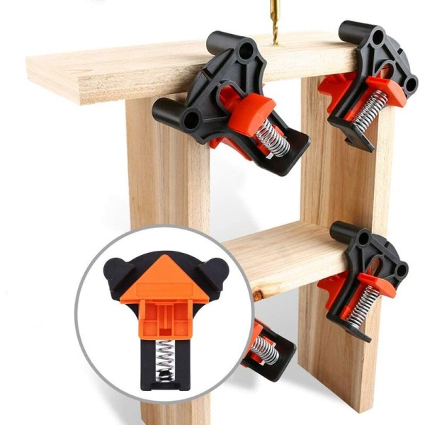 Gap 4-pack 60/90/120 graders justerbara vinkelklämmor för svetsning, träbearbetning, skåp, fotoramar, träbearbetningsprojekt