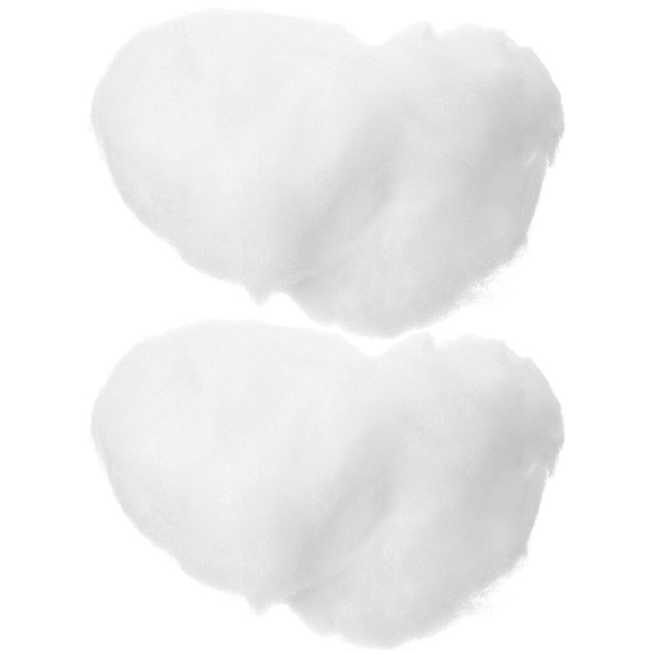 2 poser med kunstig fluffy snø bomullssne som julete fluffy innendørs snø (25.00X10.00X7.00CM, hvit)