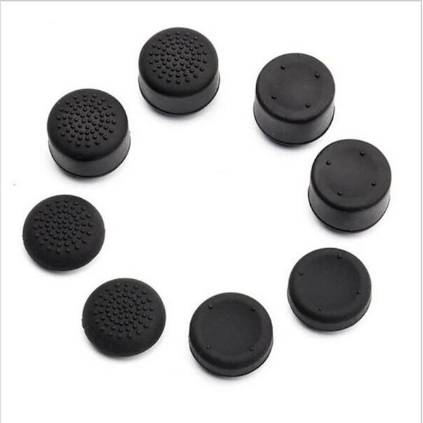 8 st Silikon Analoga Tumstockskydd Höjda Tumgrepp Joystick-skydd För PS5 (Gul)