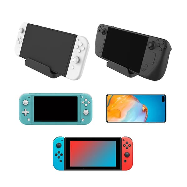 Onsole Stand Dock Console Stand för Steam Deck/switch/lite Smartphone (Svart)